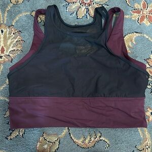 Lululemon Double Tap Sports Bra II Dark Adobe / Black 10